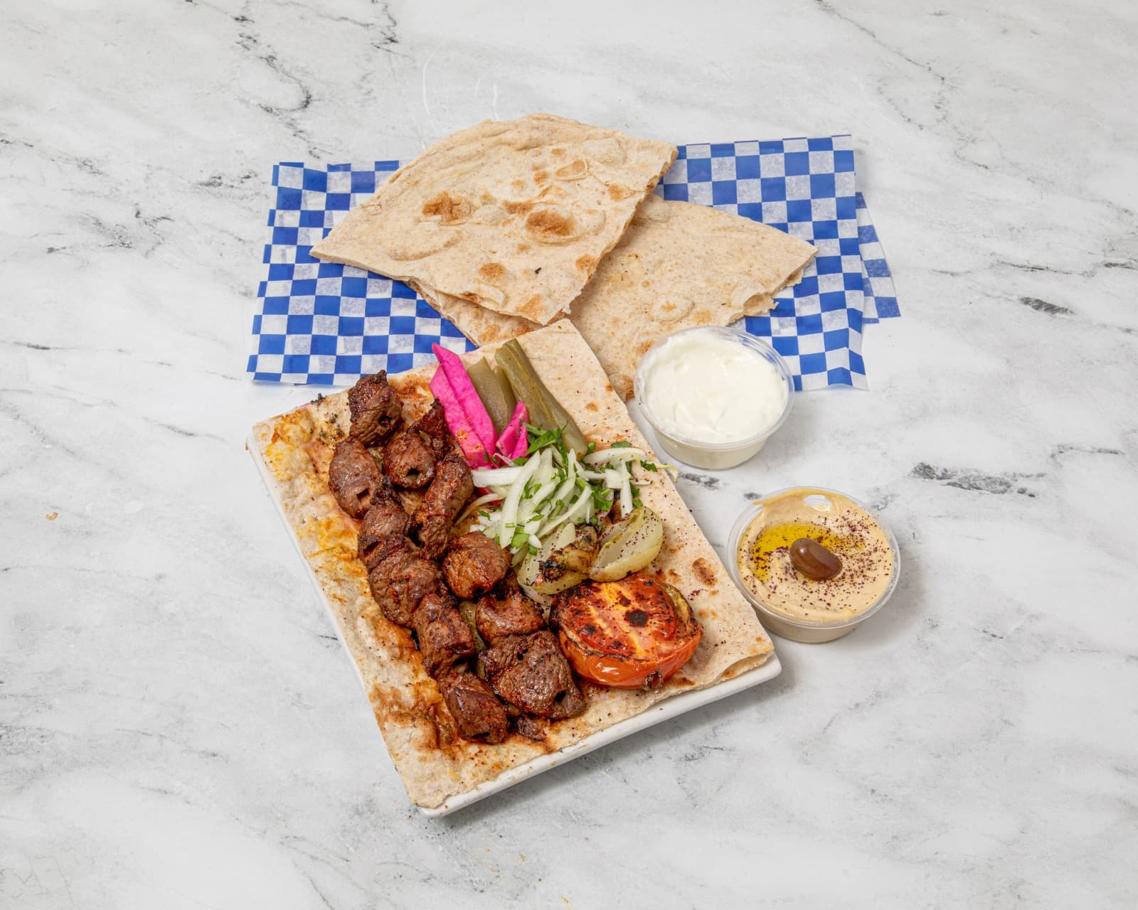 Lamb Tikka Platter (2 Skewers)