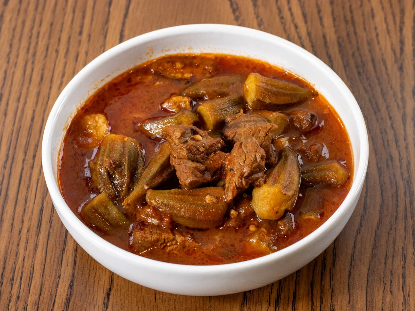 Okra Stew and Rice